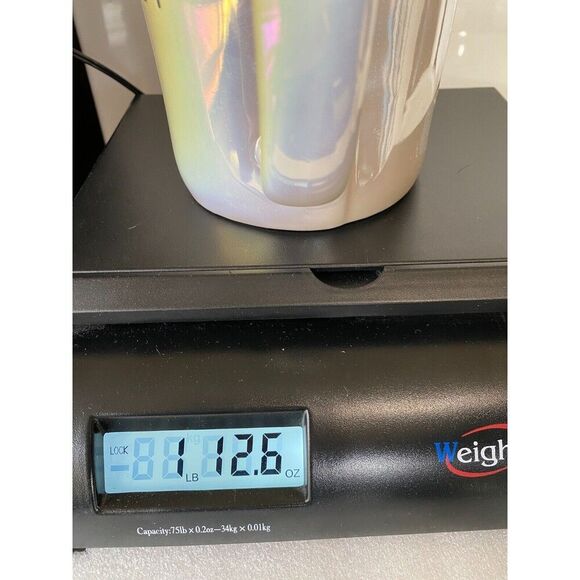 Rae Dunn Mug Disney Princess Iridescent CINDERELLA with Shoe Topper Lid New - Picture 6 of 6